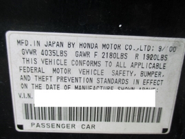 2001 HONDA ACCORD LX GREEN 2.3L AT A16490